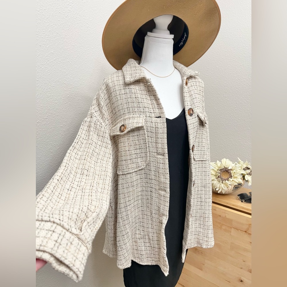 Tweed Oversized Perfect for Fall Shacket